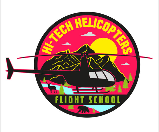 Hi-Tech Helicopters Flight School  T-Shirt